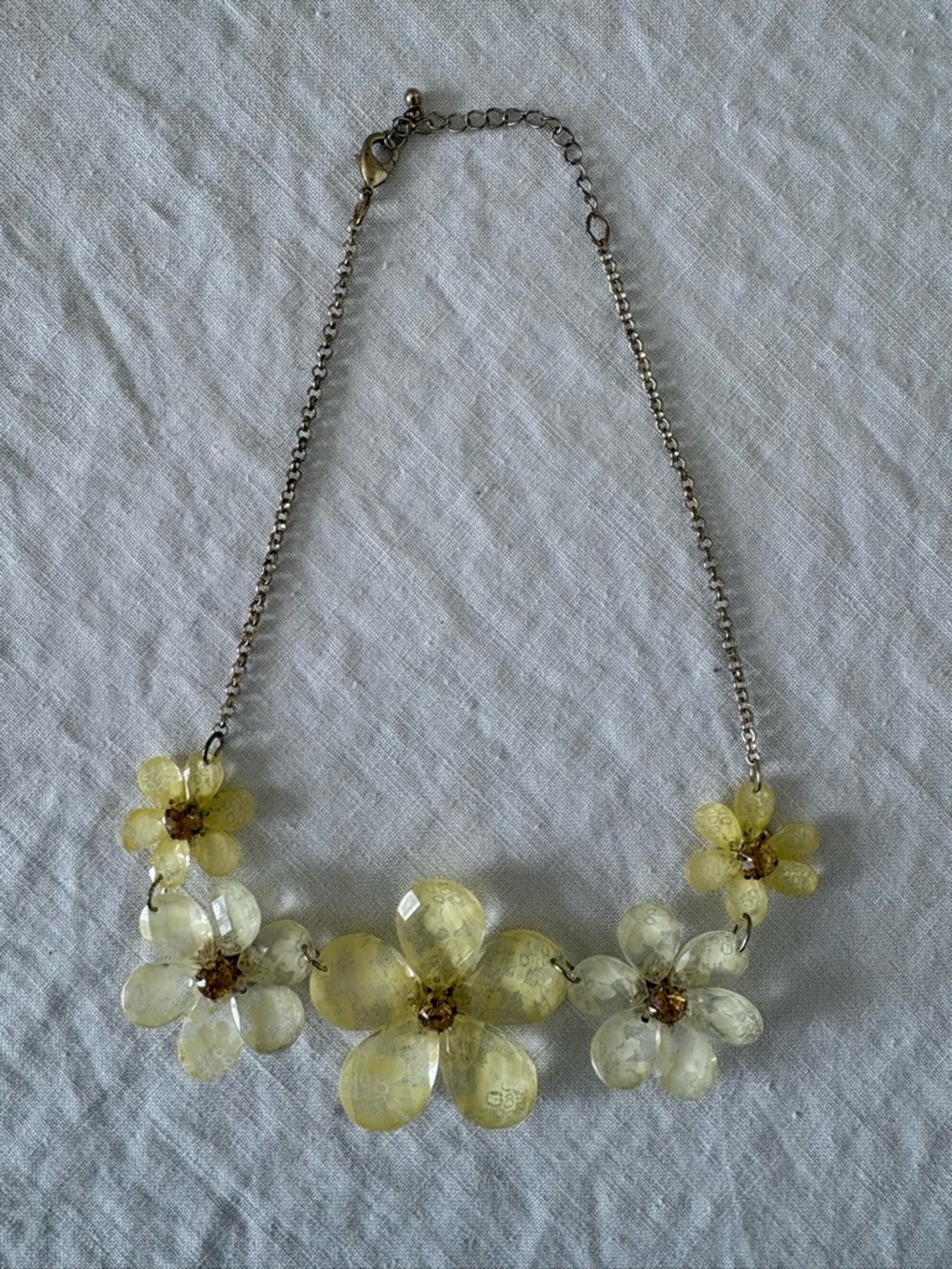 Yellow Floral Statement Necklace - perfect for spring & summer!